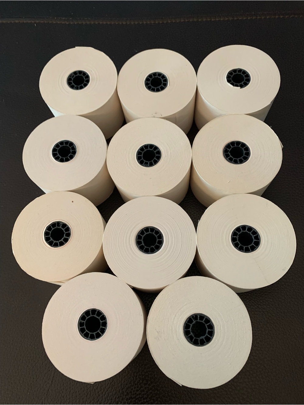 Lot of 11 Vintage Adding Machine Paper Rolls 2.25" Wide Calculator Register Tape